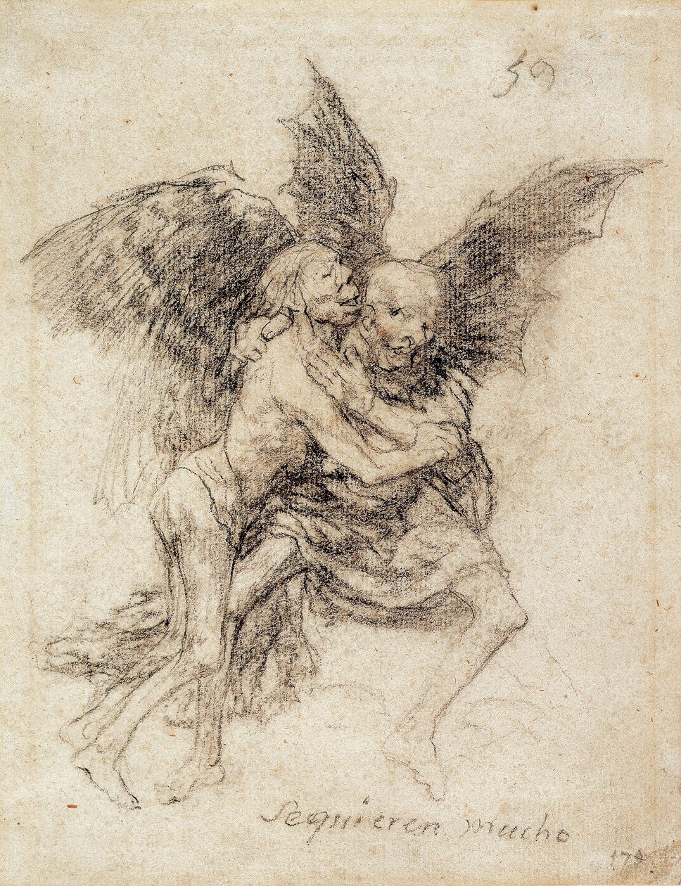 Se quieren mucho (bardzo się kochają) autorstwa Francisco de Goya