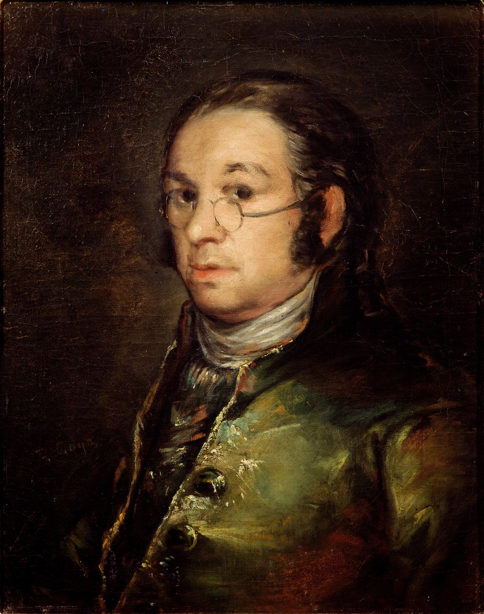 Autoportret w okularach autorstwa Francisco de Goya