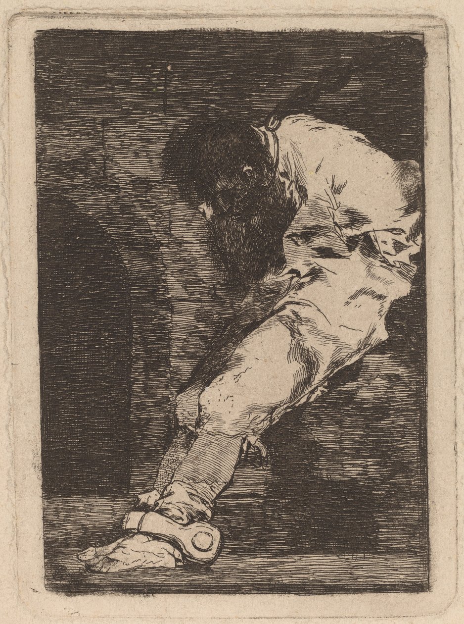 Jeśli jest przestępcą, co? muera presto (Jeśli jest winny, niech umrze szybko) autorstwa Francisco de Goya