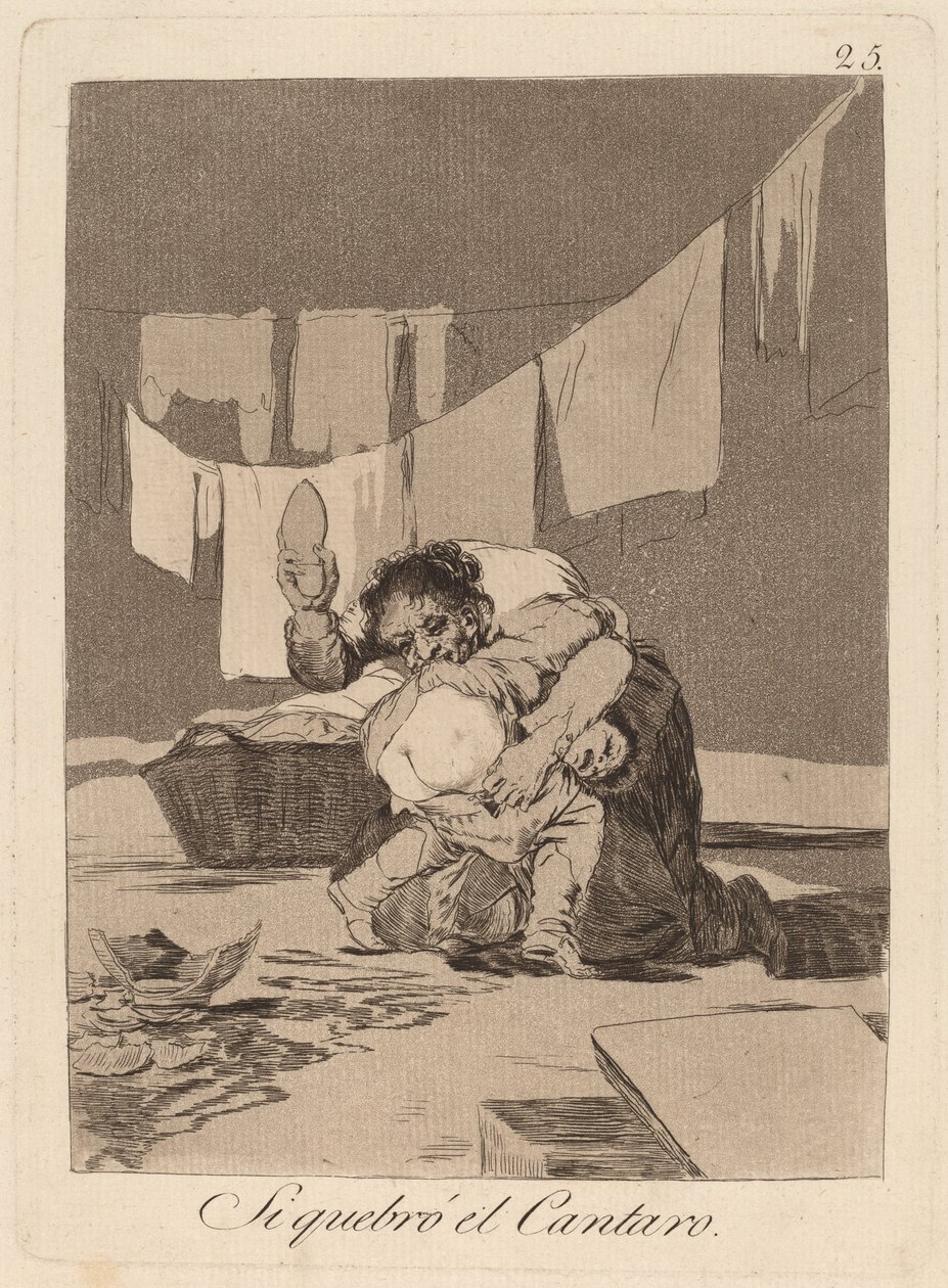 Jeśli rozbiję pulę (Tak, zepsułem pulę) autorstwa Francisco de Goya