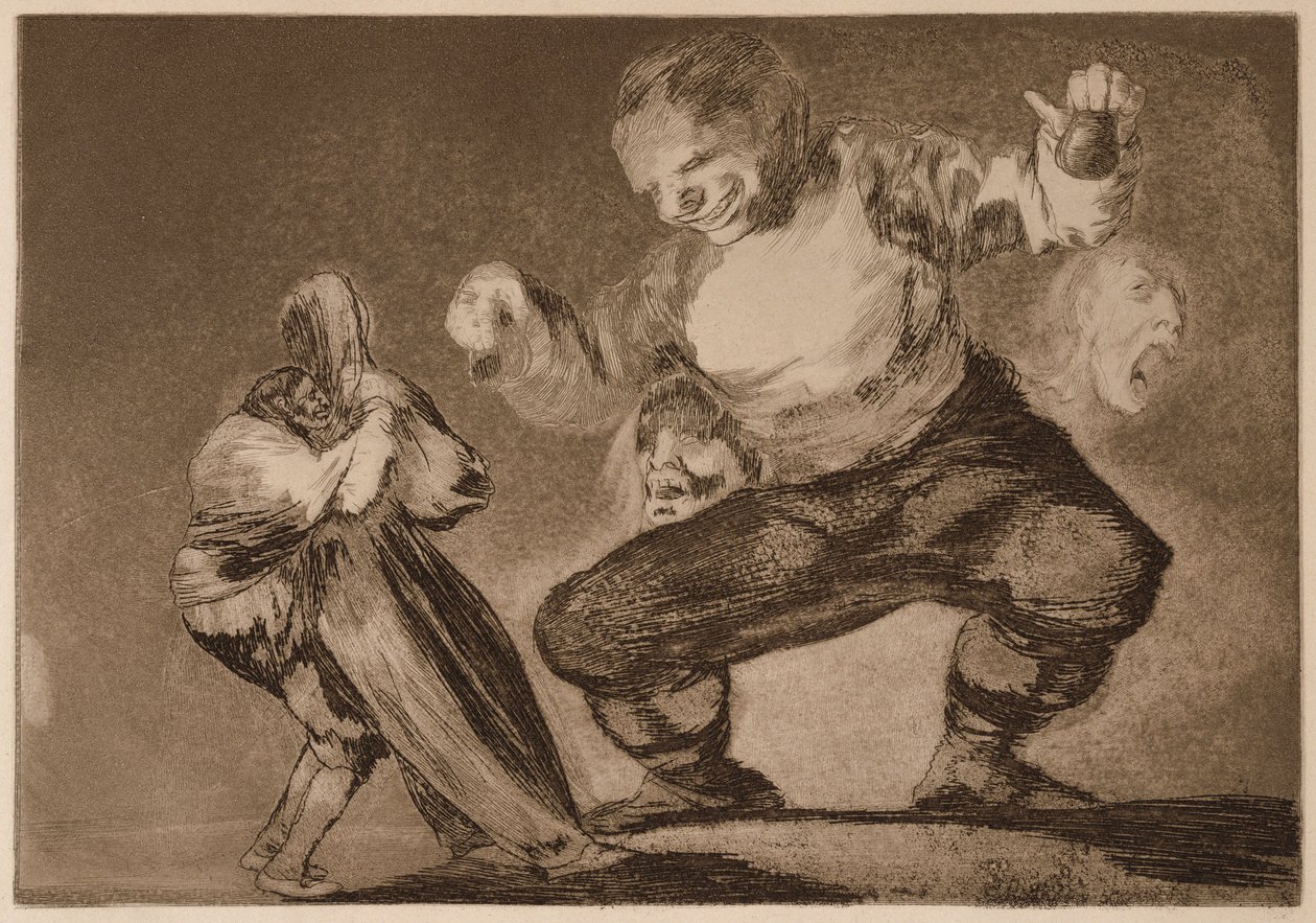 „Simpleton” (Głupek), z serii „Los Disparates” autorstwa Francisco de Goya