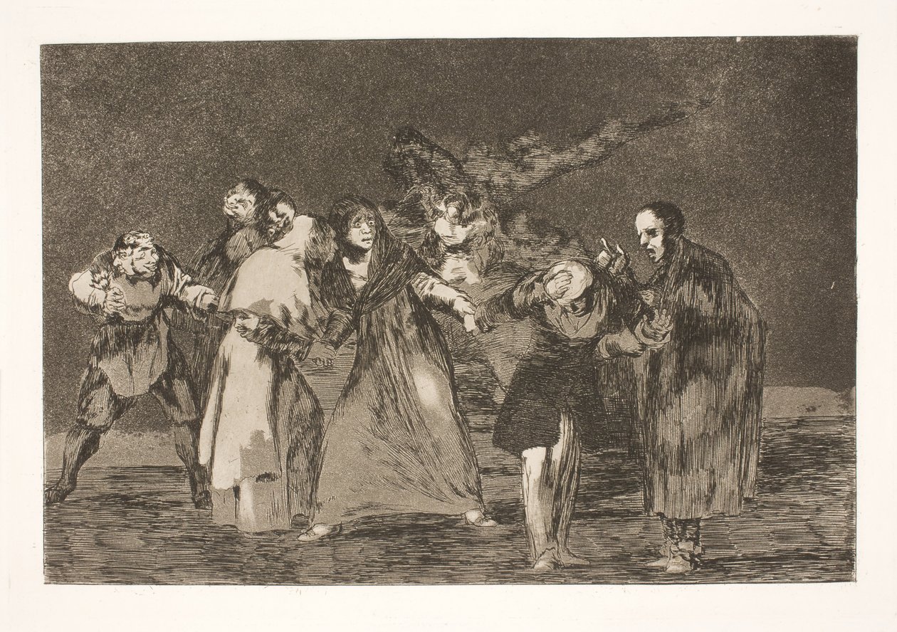 Rany goją się szybciej niż szybka rozmowa autorstwa Francisco de Goya