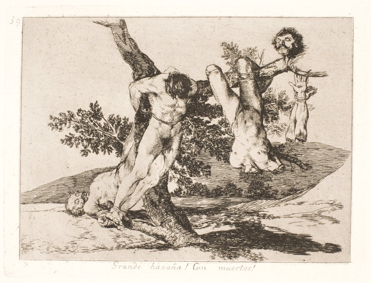 Wielka odwaga! do zmarłych! (39) autorstwa Francisco de Goya