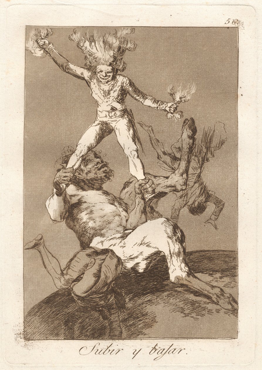 Subir y bajar (Wstać i Upaść) autorstwa Francisco de Goya