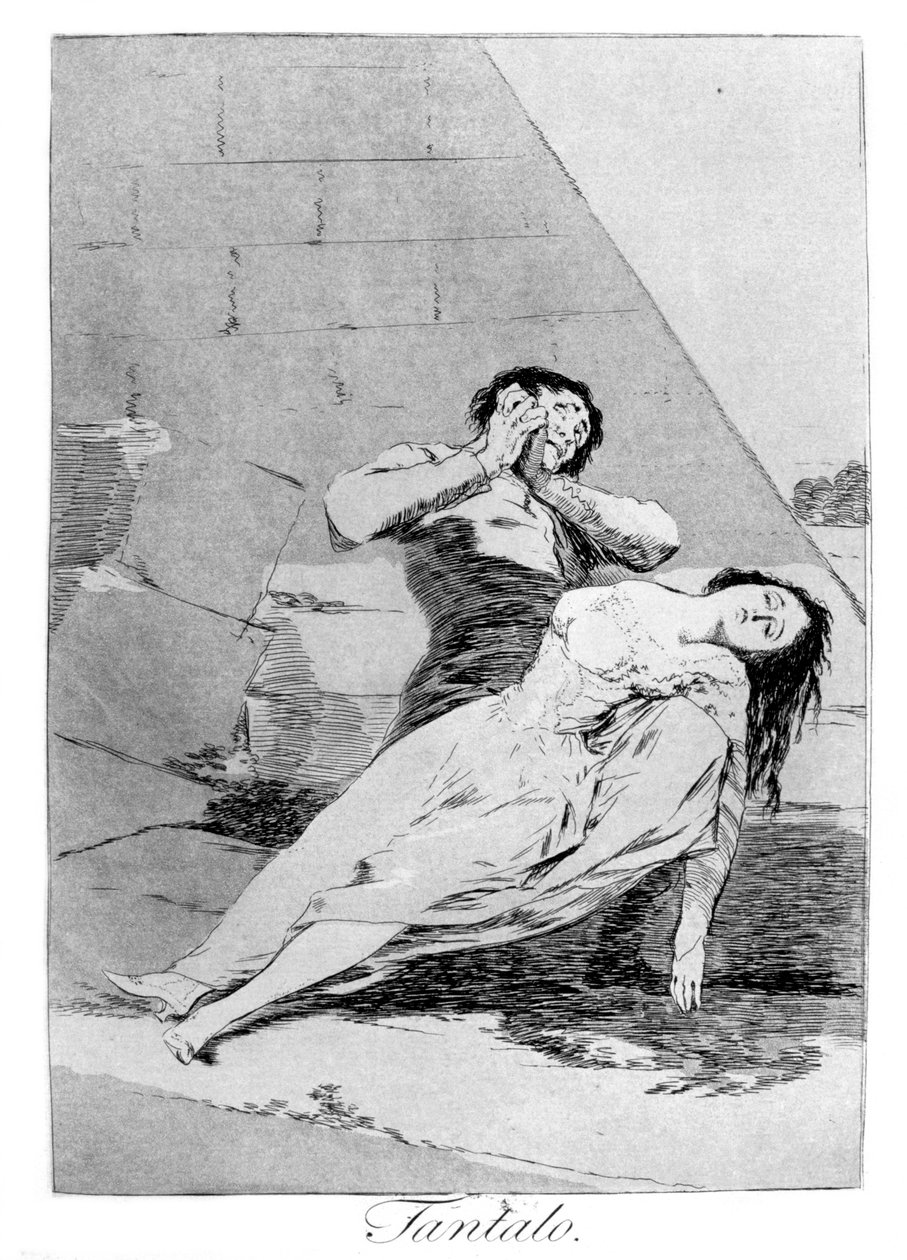 Tantala, 1799 autorstwa Francisco de Goya