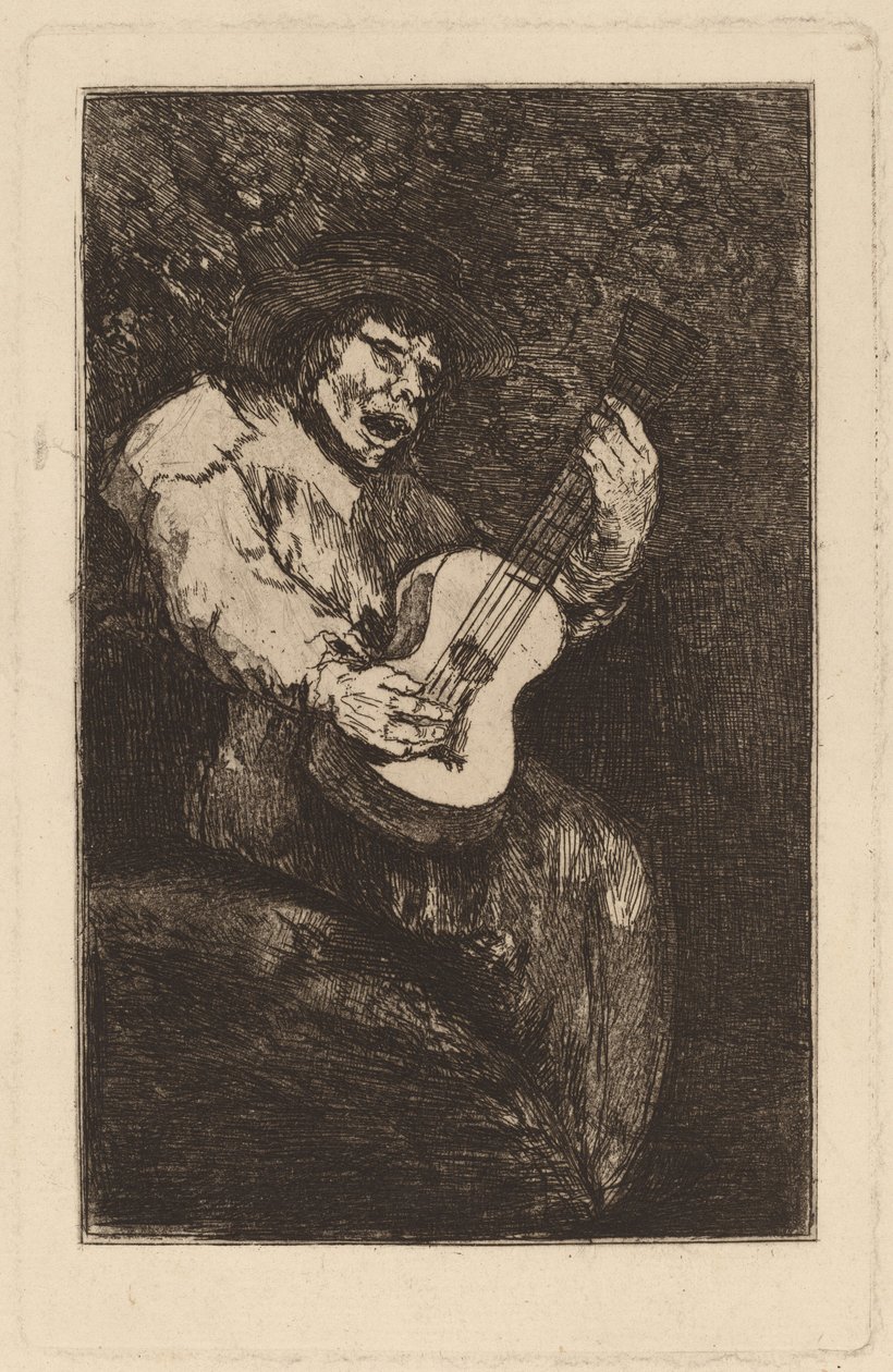 Ślepy piosenkarz autorstwa Francisco de Goya