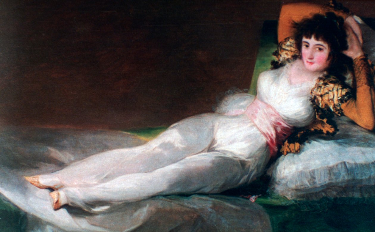 Maja w ubraniu, ok. 1800 autorstwa Francisco de Goya