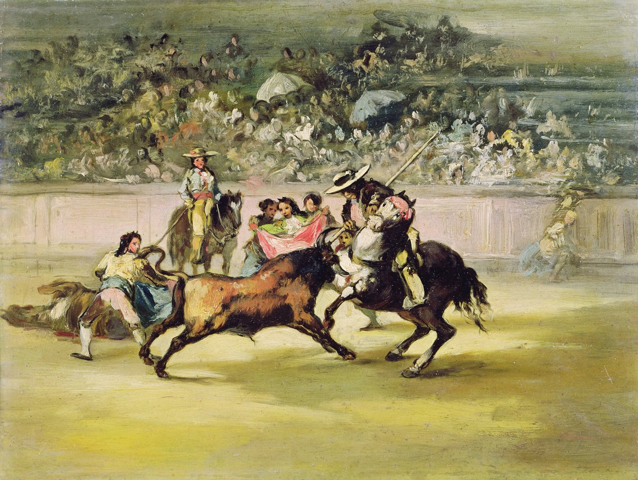 Odważny Randon walczący z bykiem autorstwa Francisco de Goya