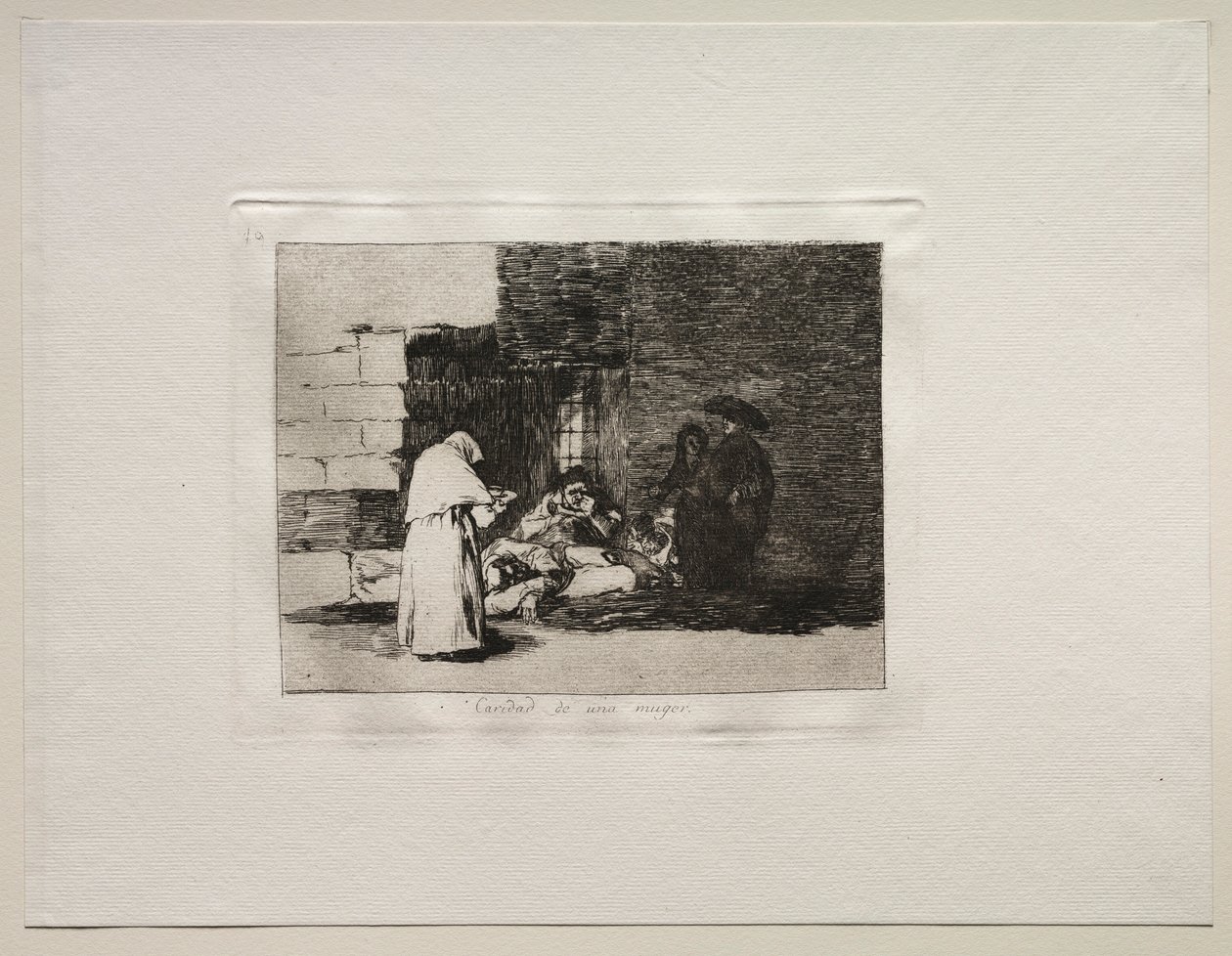 Horrors of War: Charity kobiet . autorstwa Francisco de Goya