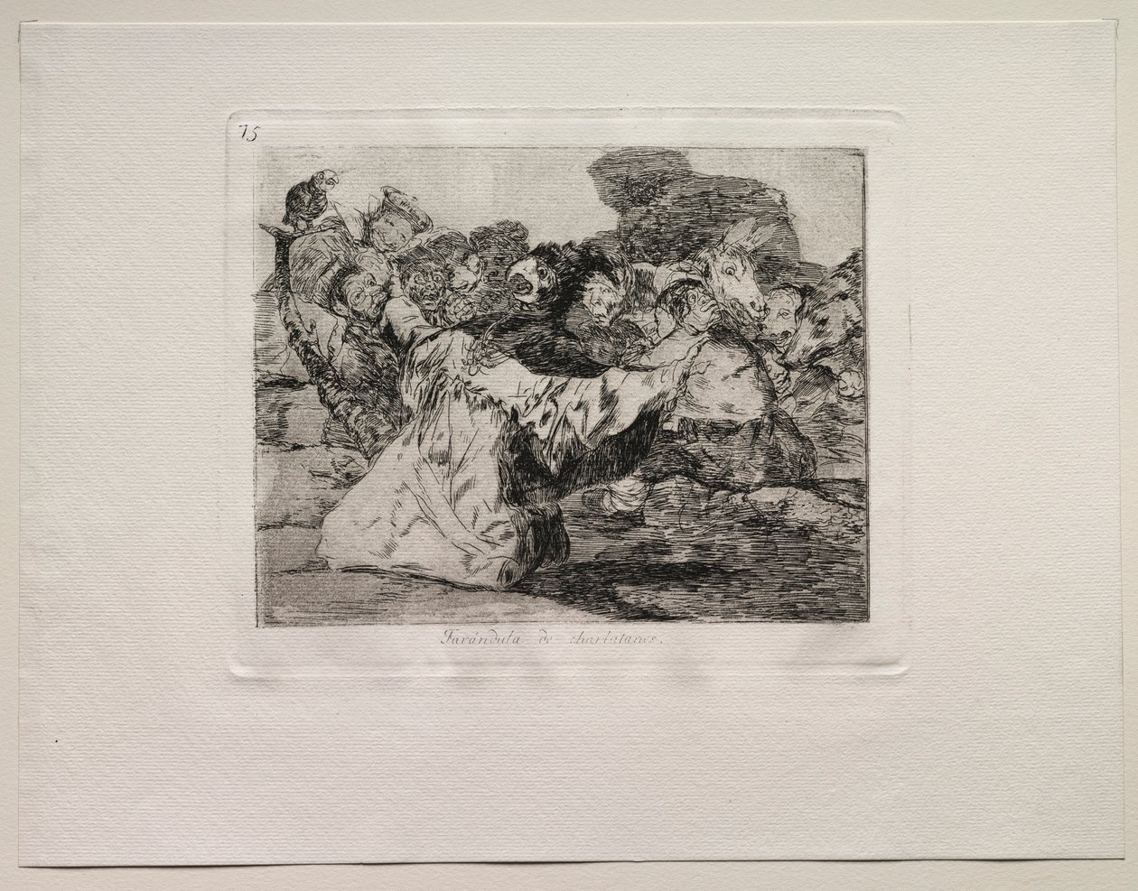Horrors of War: Charlatans Show. autorstwa Francisco de Goya