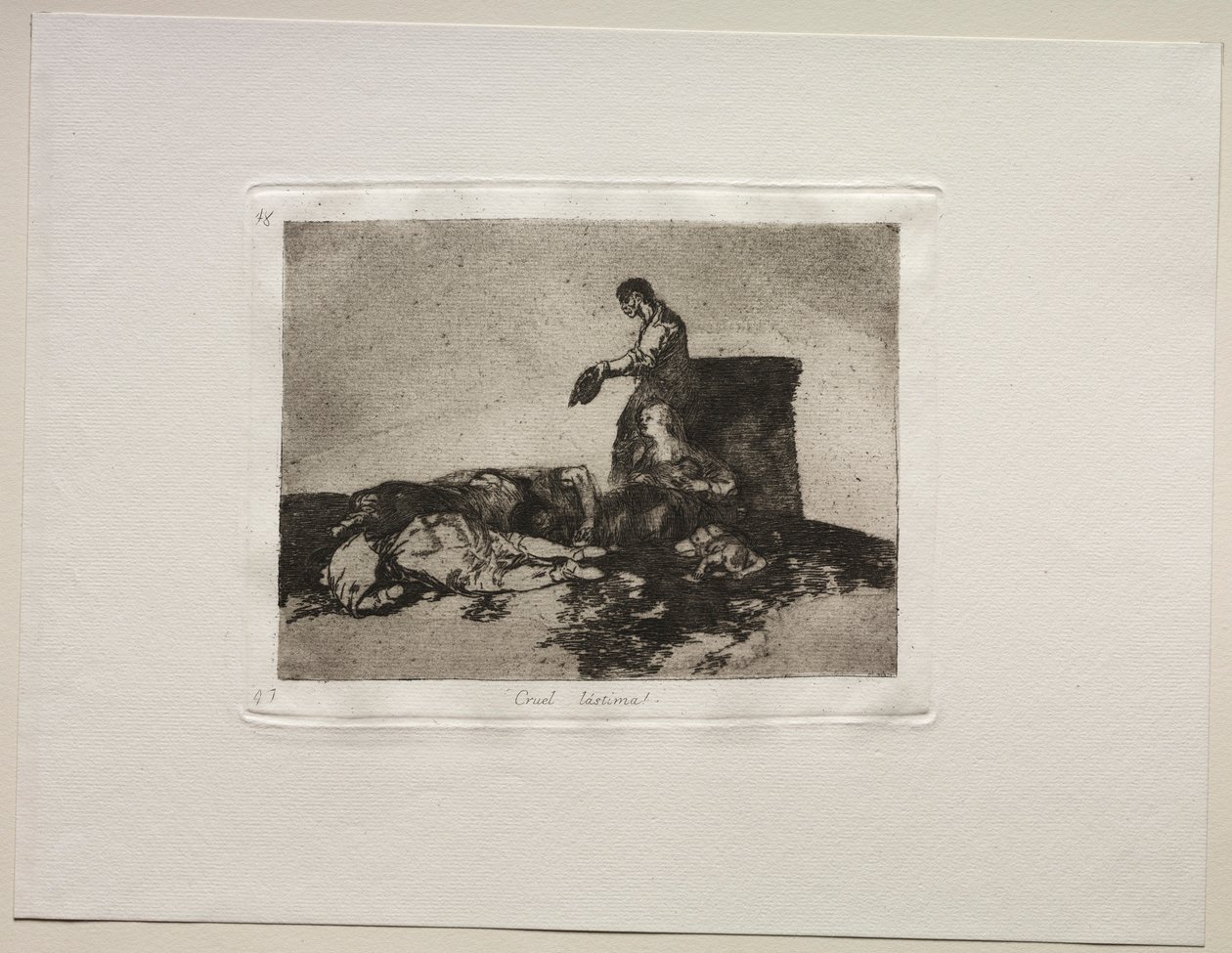 Okropności wojny: okrutna opowieść o nieszczęściu. autorstwa Francisco de Goya