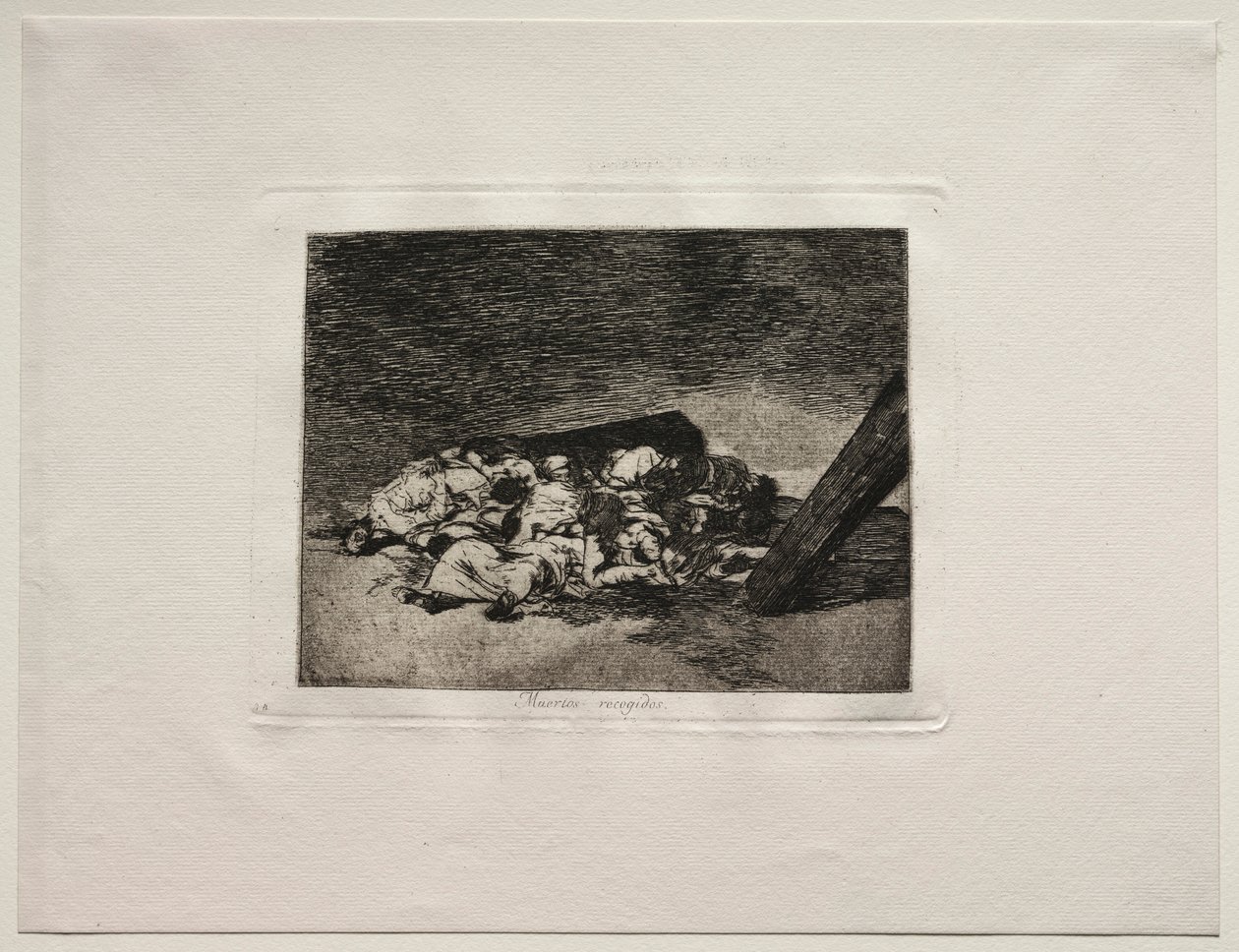 Okropności wojny: Żniwa umarłych. autorstwa Francisco de Goya