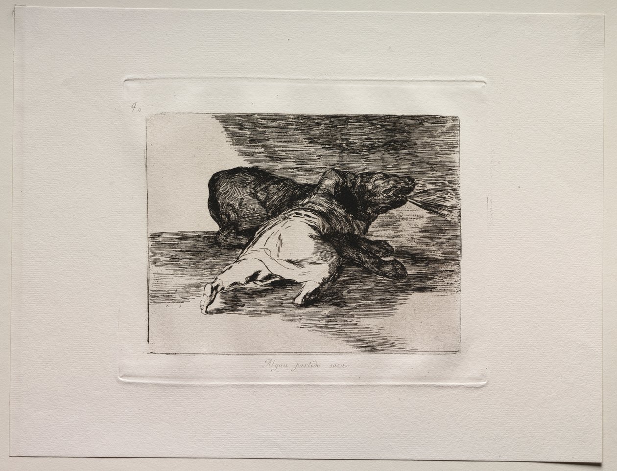 Horrory wojny: Coś z tego wyciąga. autorstwa Francisco de Goya