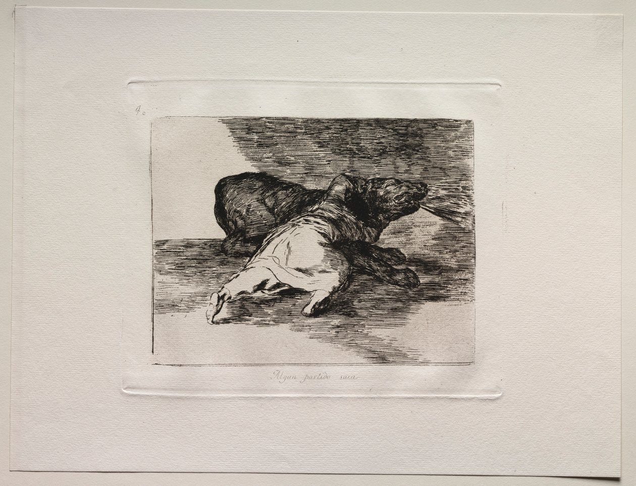 Okropności wojny: Coś z tego wyciąga... autorstwa Francisco de Goya