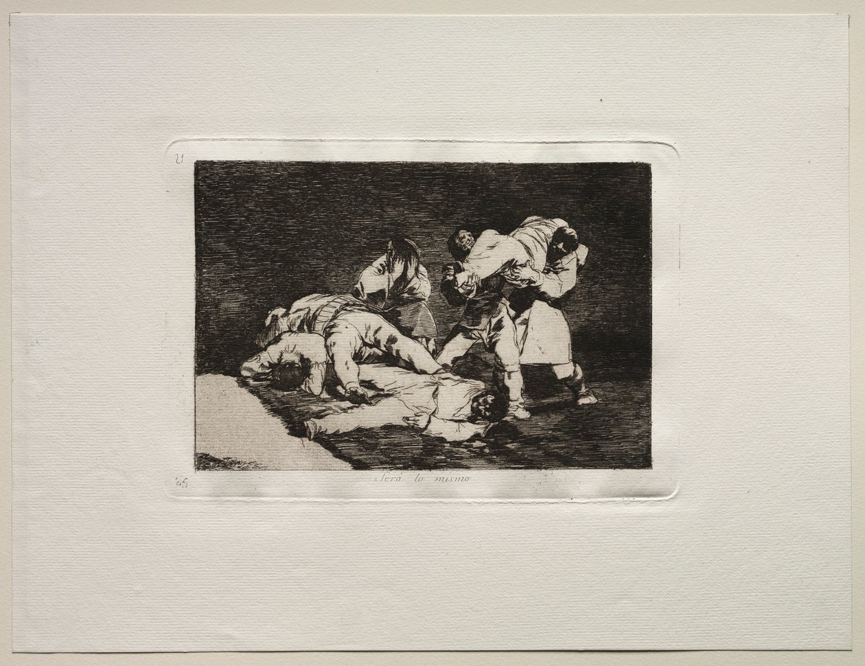 Okropności wojny: będzie tak samo. autorstwa Francisco de Goya
