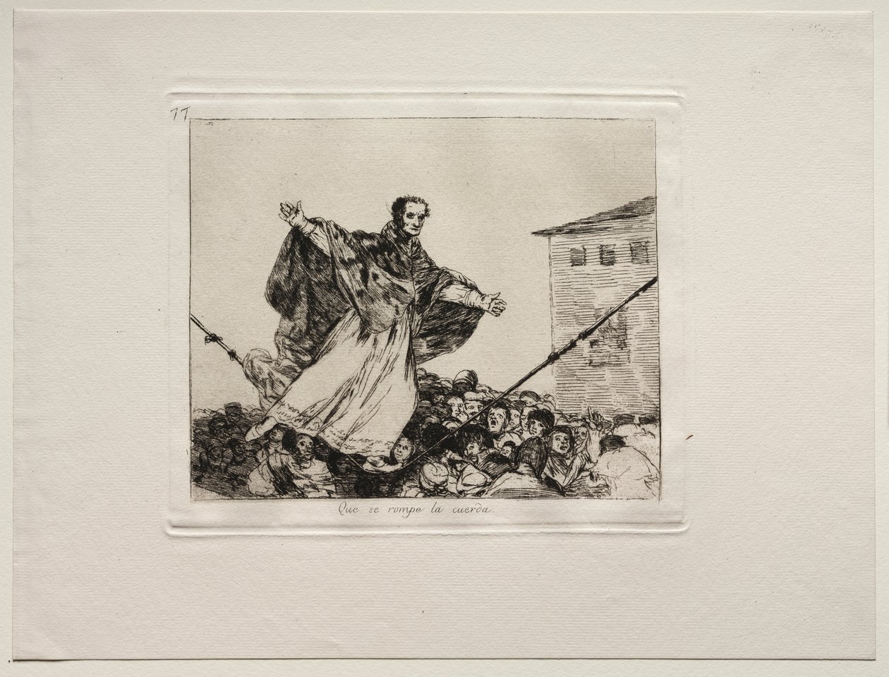 Okropności wojny: Niech pęknie sznur autorstwa Francisco de Goya