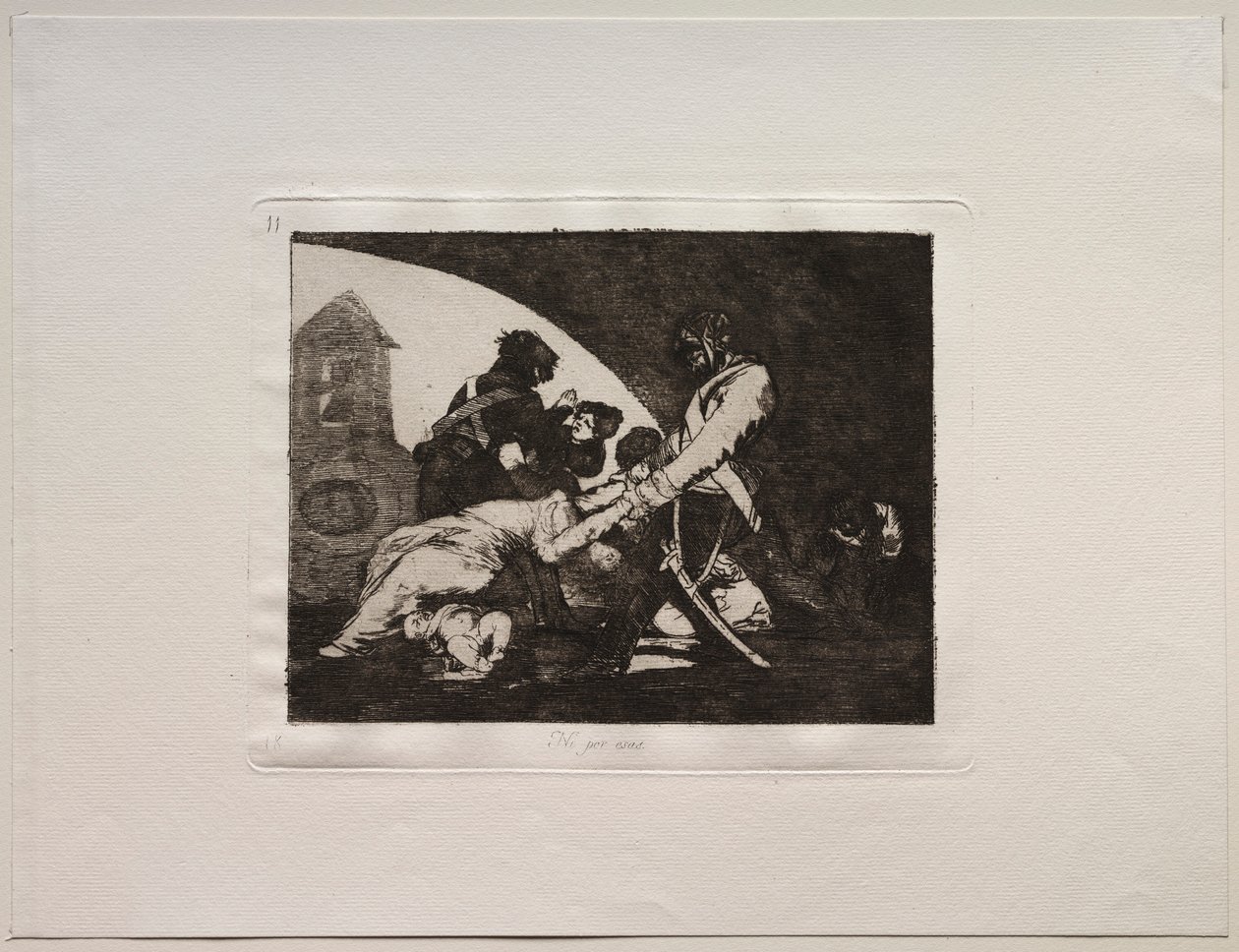Okropności wojny: nie rób tego. autorstwa Francisco de Goya