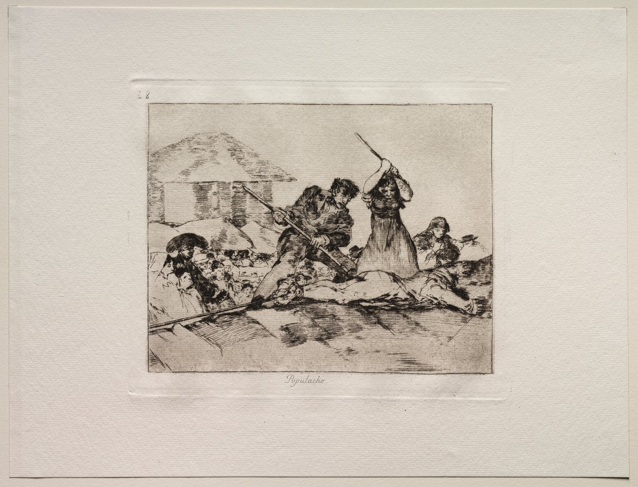 Okropności wojny: motłoch autorstwa Francisco de Goya