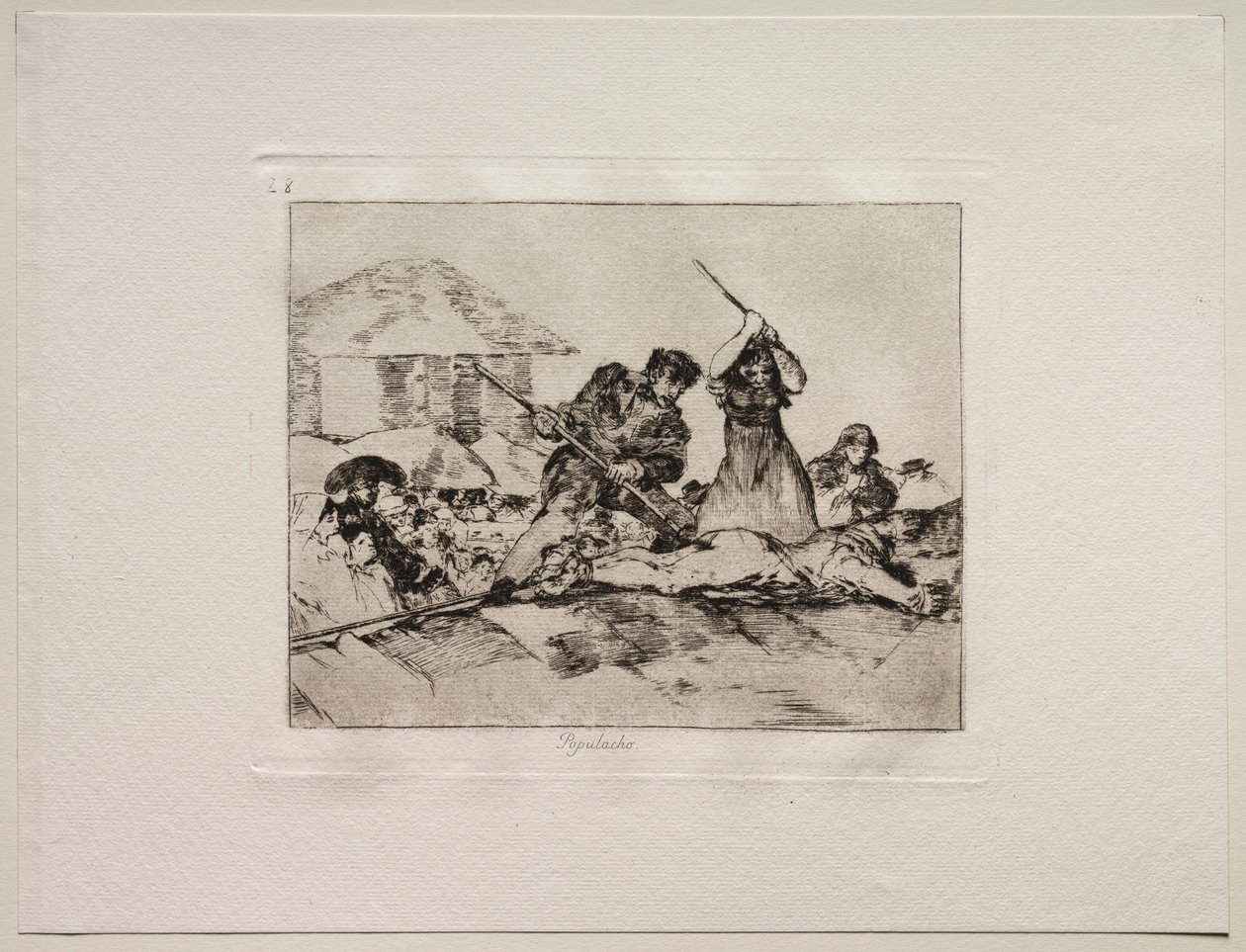 Okropności wojny: motłoch. autorstwa Francisco de Goya