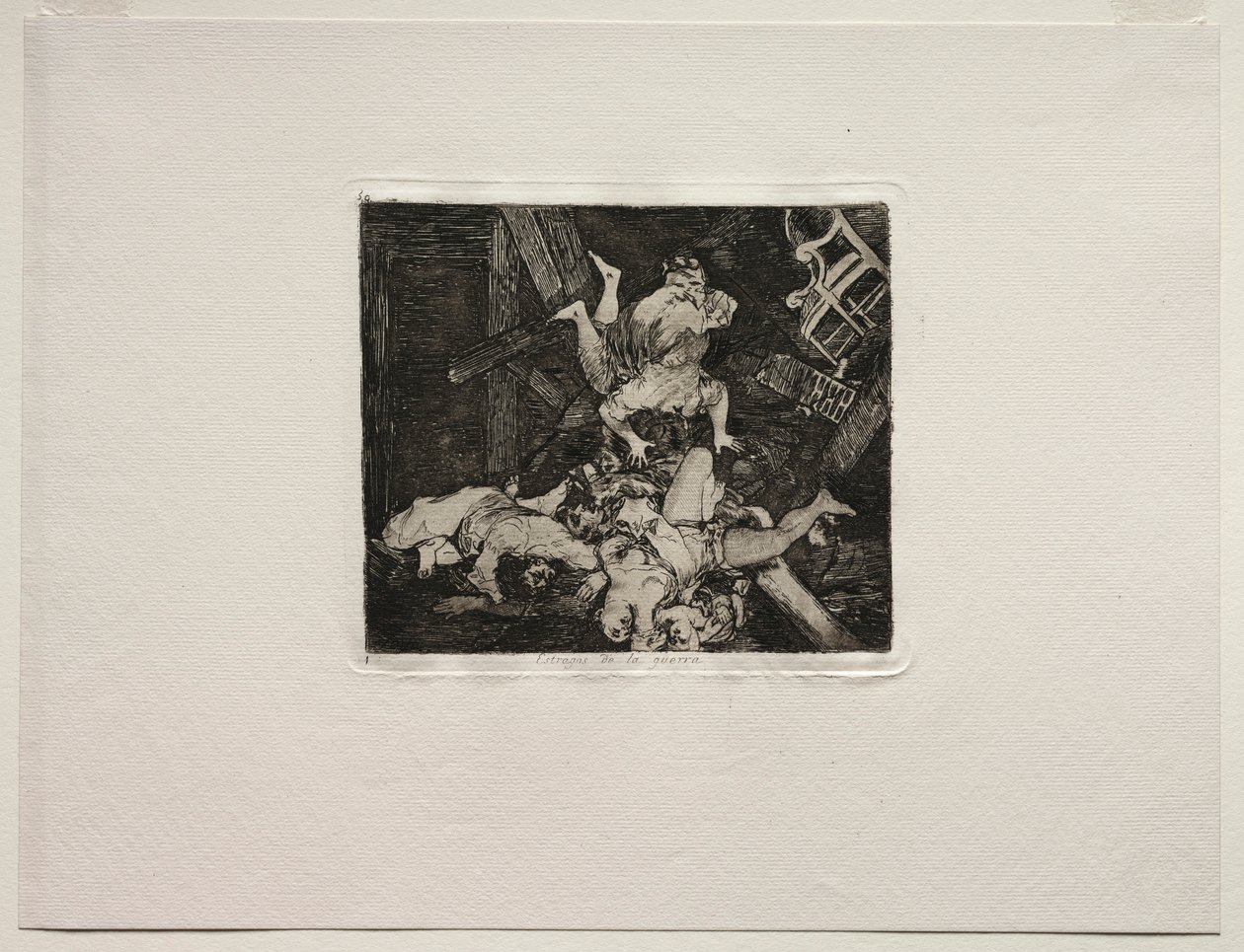 Okropności wojny: spustoszenia wojny. autorstwa Francisco de Goya