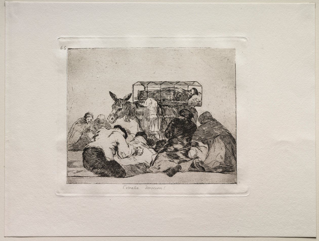 Okropności wojny: Dziwne oddanie!. autorstwa Francisco de Goya