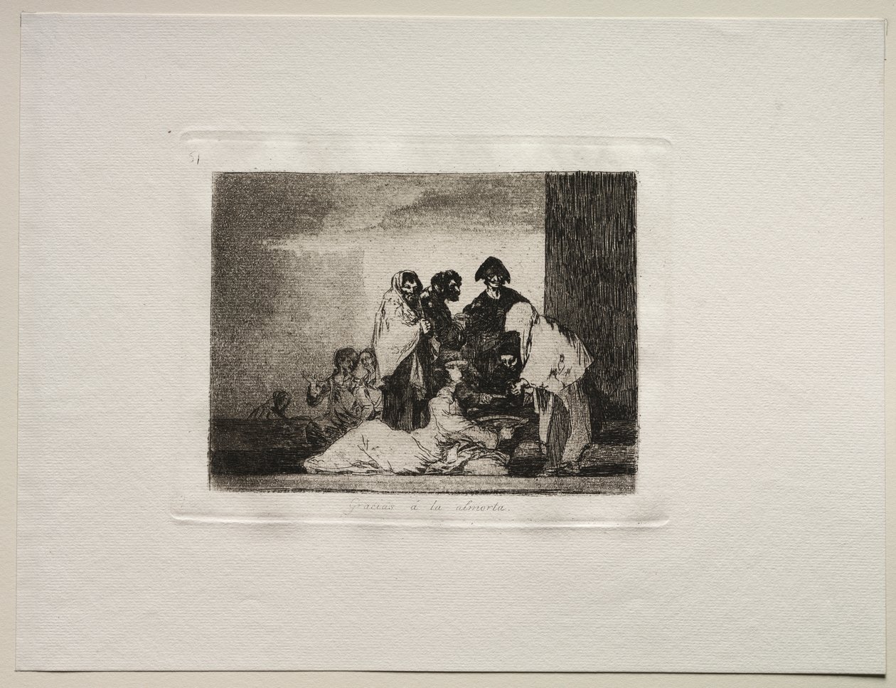 Okropności wojny: dzięki prosa autorstwa Francisco de Goya