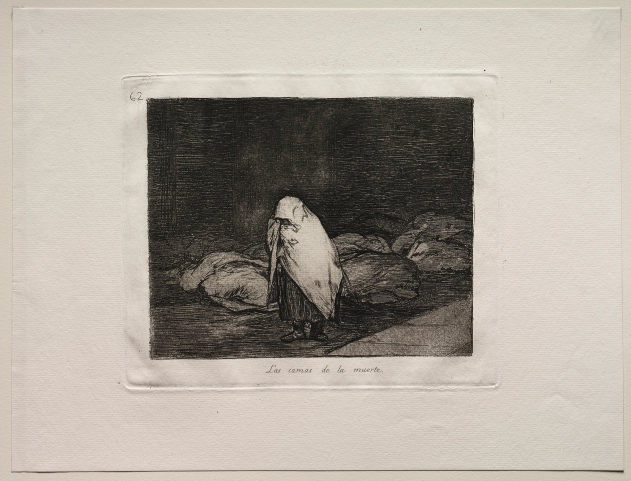 Okropności wojny: łoża śmierci. autorstwa Francisco de Goya