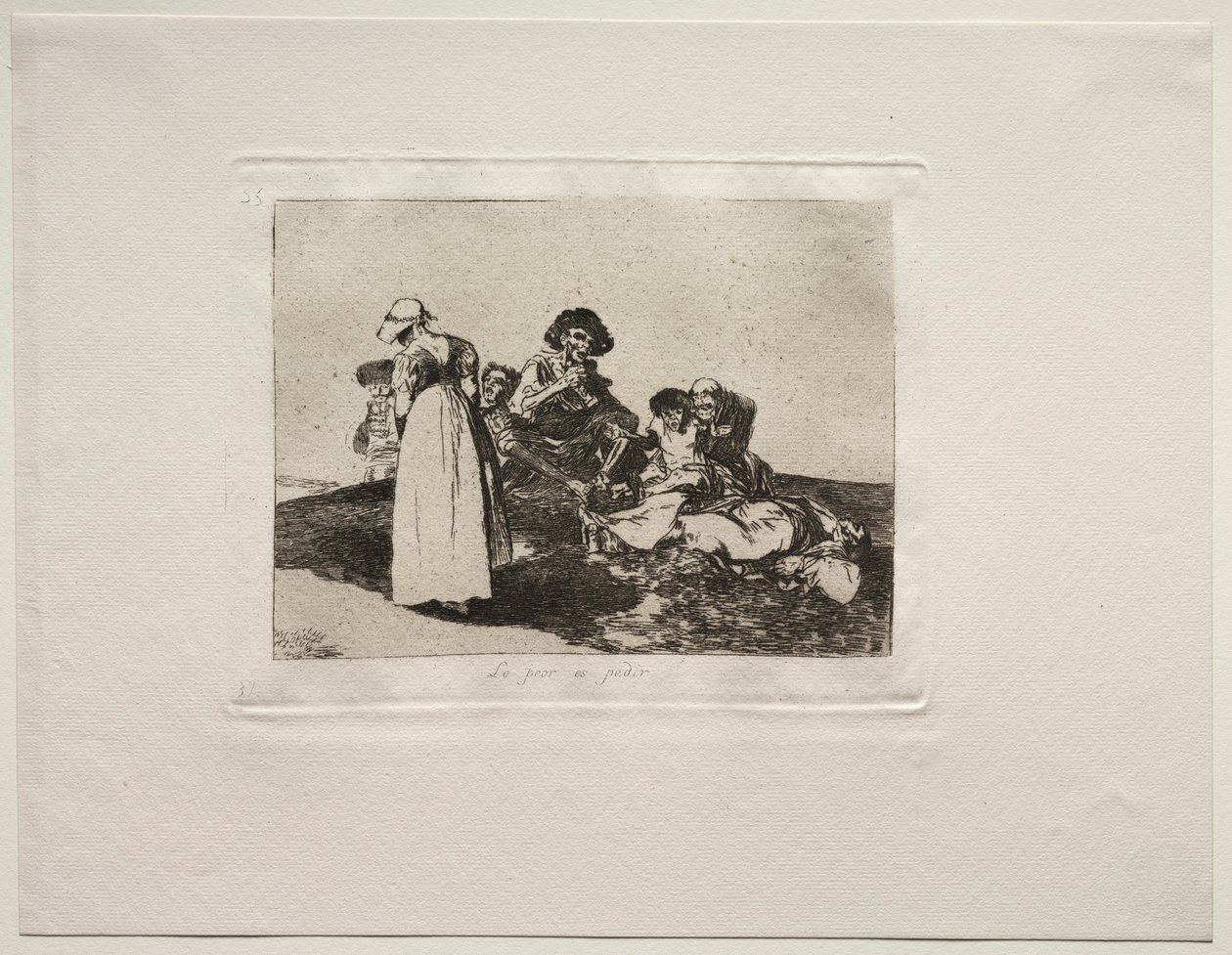 Horrors of War: Najgorsze jest błaganie. autorstwa Francisco de Goya