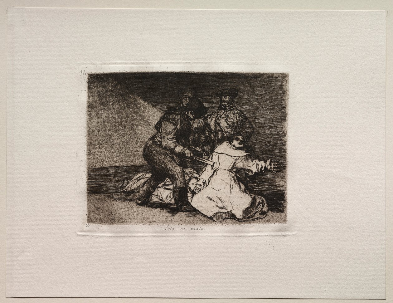 Okropności wojny: to jest złe. autorstwa Francisco de Goya