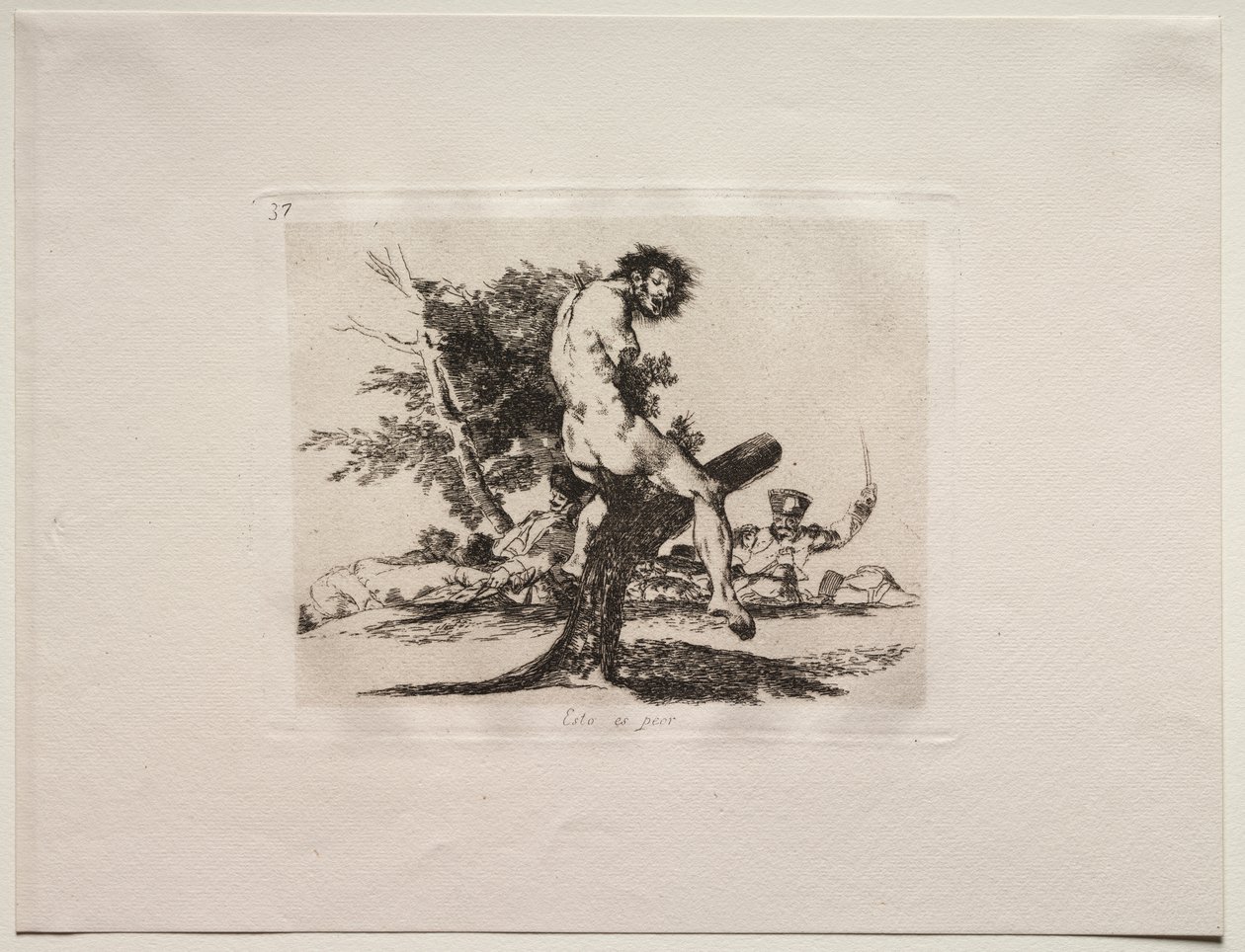 Okropności wojny: to jest gorsze autorstwa Francisco de Goya