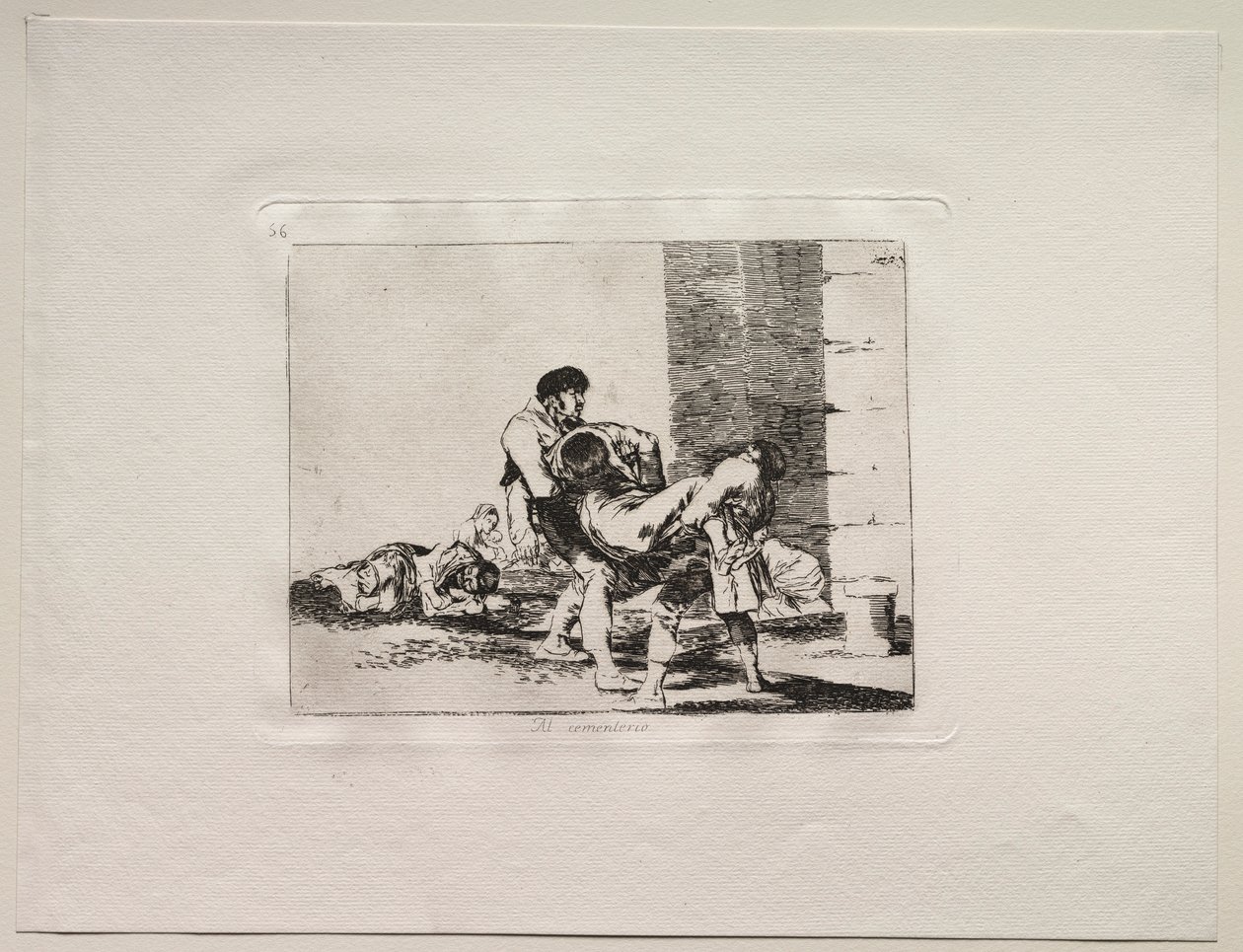 Okropności wojny: na cmentarz. autorstwa Francisco de Goya