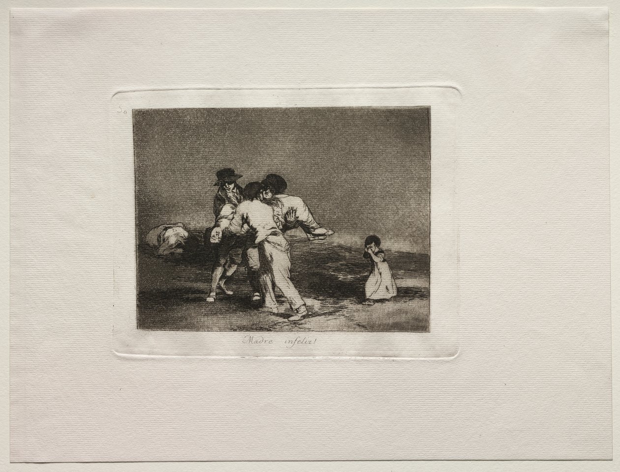 Okropności wojny: Nieszczęśliwa matka autorstwa Francisco de Goya