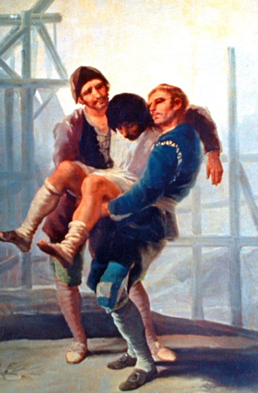 Ranny murarz, 1786-1787. autorstwa Francisco de Goya