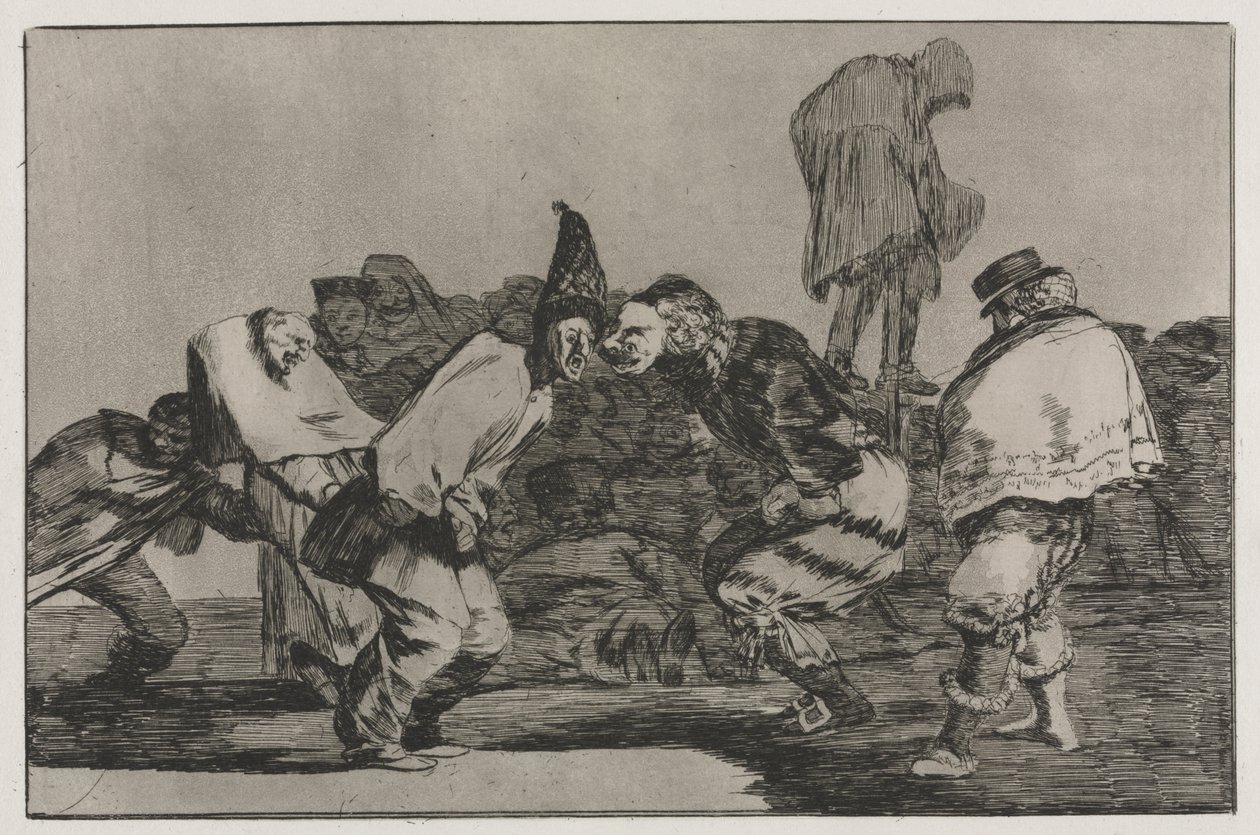 Przysłowia: Karnawałowe szaleństwo autorstwa Francisco de Goya