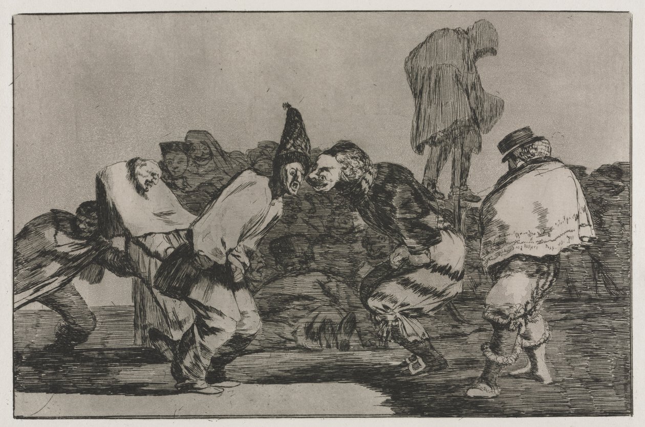 Przysłowia: Karnawałowe szaleństwo, 1864. autorstwa Francisco de Goya