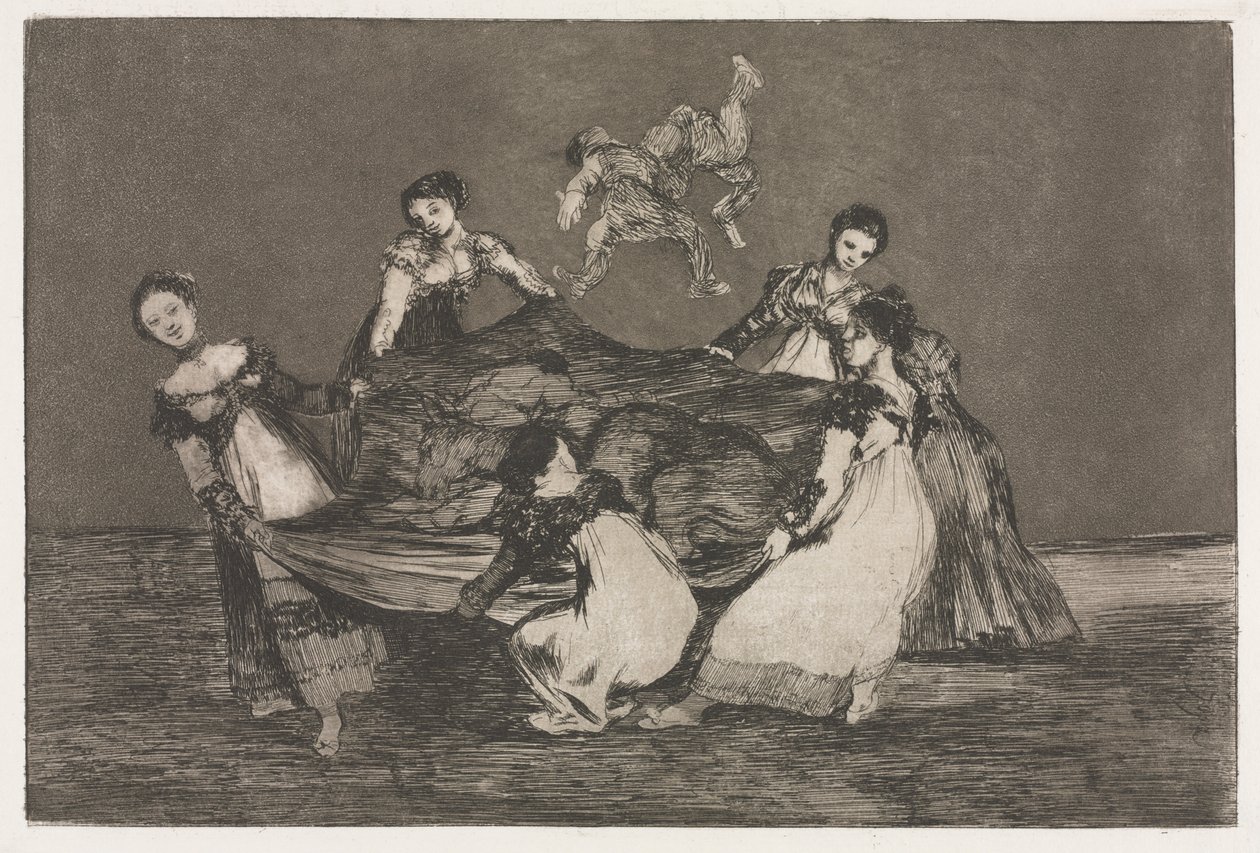 Przysłowia: kobiece szaleństwo autorstwa Francisco de Goya