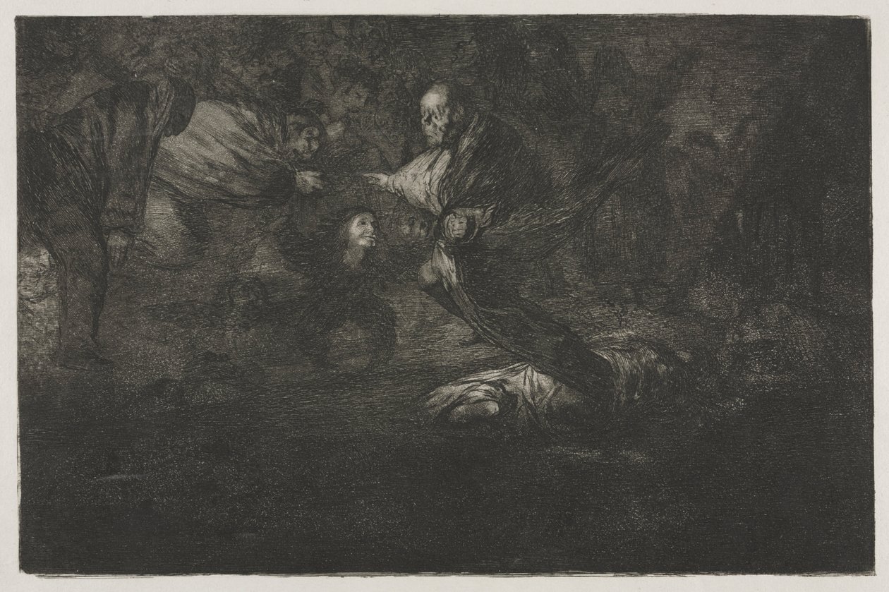 Przysłowia: Bóg je tworzy i łączą się, 1864. autorstwa Francisco de Goya