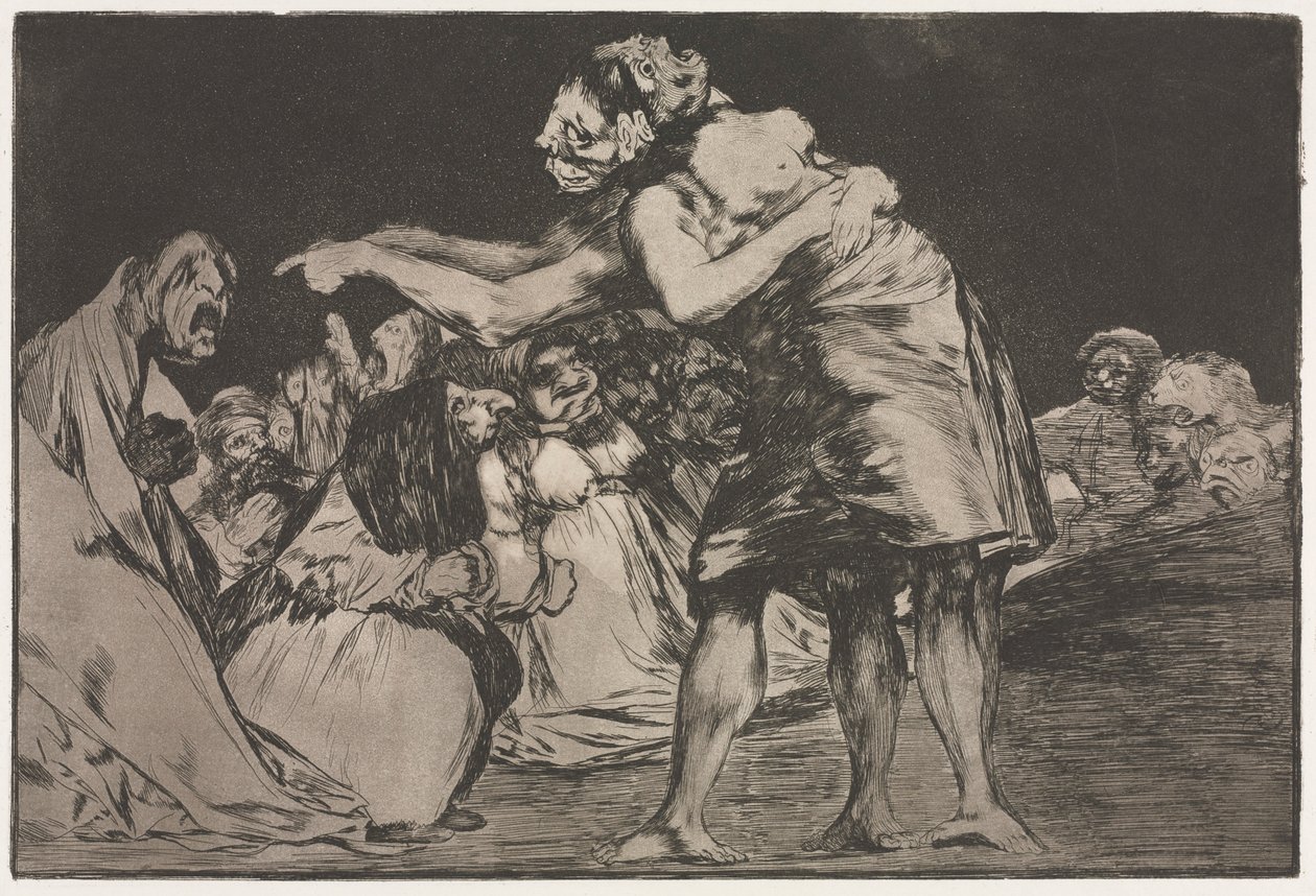 Przysłowia: szaleństwo małżeńskie, 1864. autorstwa Francisco de Goya