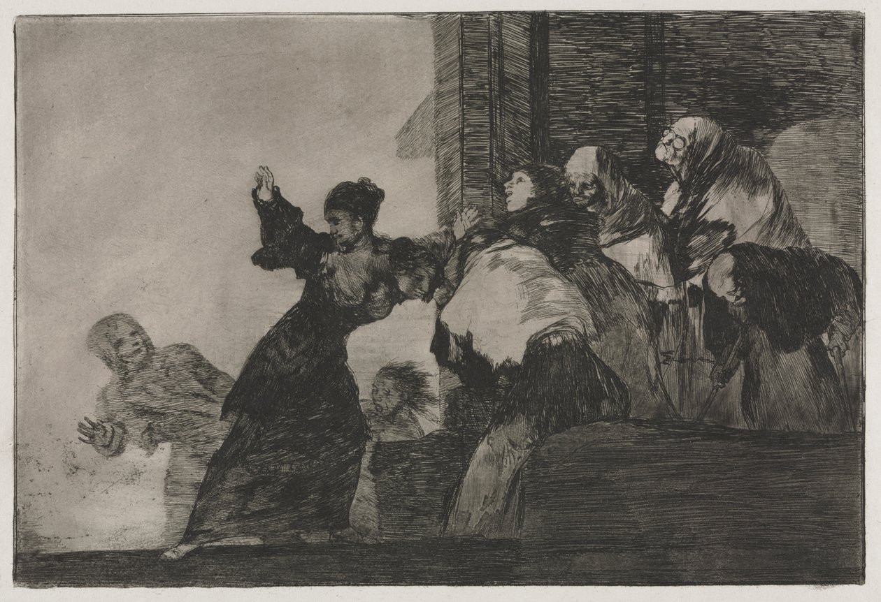 Przysłowia: biedne szaleństwo autorstwa Francisco de Goya
