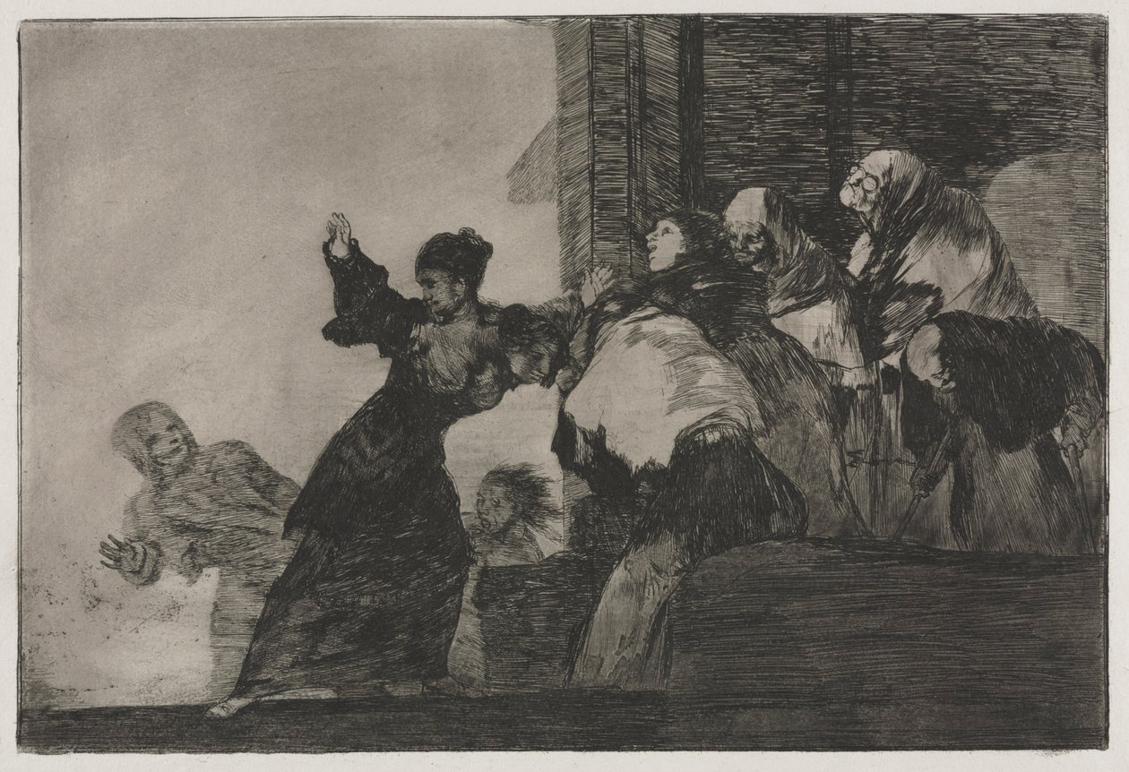 Przysłowia: Biedne szaleństwo, 1864. autorstwa Francisco de Goya