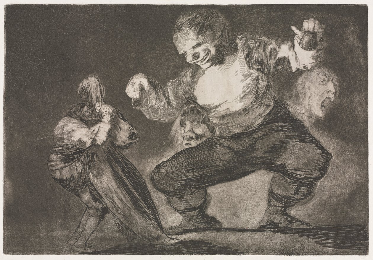 Przysłowia: Simpleton, 1864. autorstwa Francisco de Goya