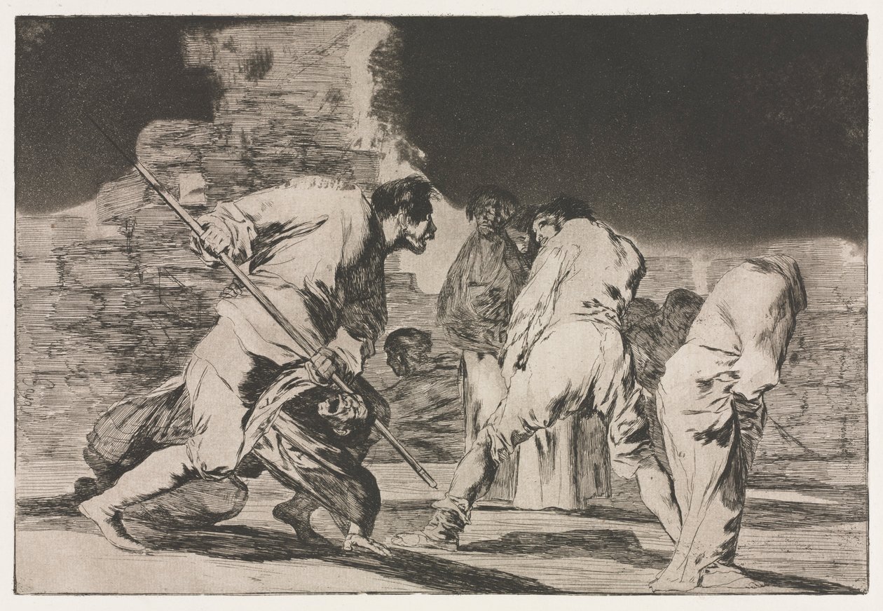 Przysłowia: szaleństwo furii, 1864. autorstwa Francisco de Goya