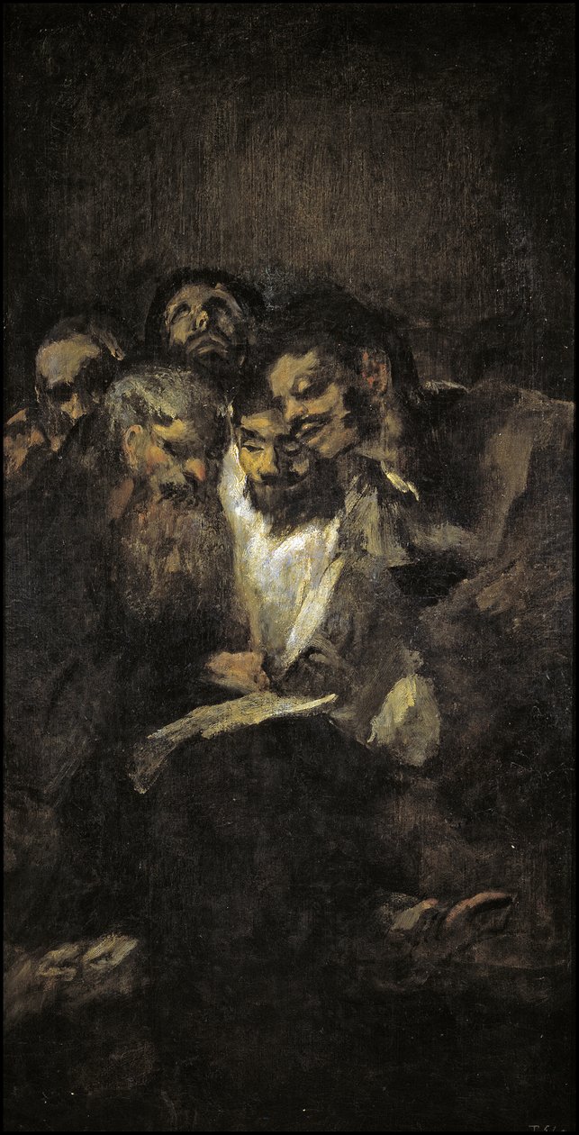 Czytelniczy politycy autorstwa Francisco de Goya
