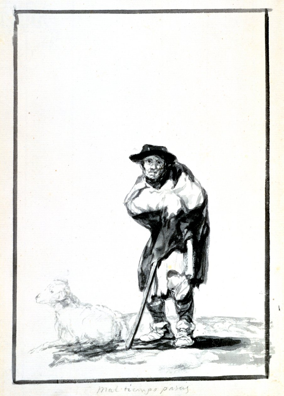 Pasterz, ok. 1760-1820 autorstwa Francisco de Goya