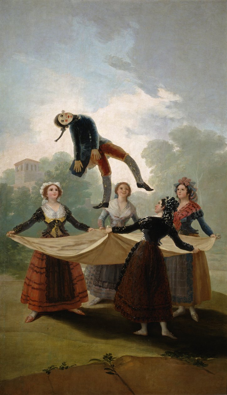 Manekin ze słomy El Pelele, 1791-1792 autorstwa Francisco de Goya