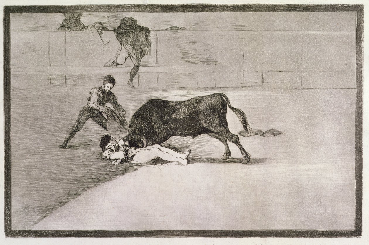 The Unlucky Death of Pepe Hillo (Jose Delgado) in the Ring at Madrid on the 11th May 1801, plate 33 of 