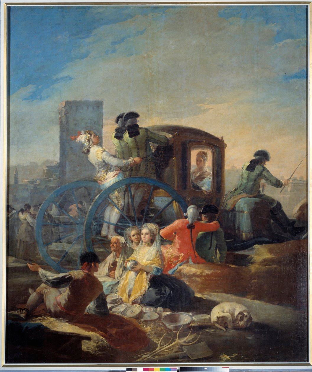 Sprzedawca naczyń. Obraz Francisco De Goya (1746-1828) autorstwa Francisco de Goya