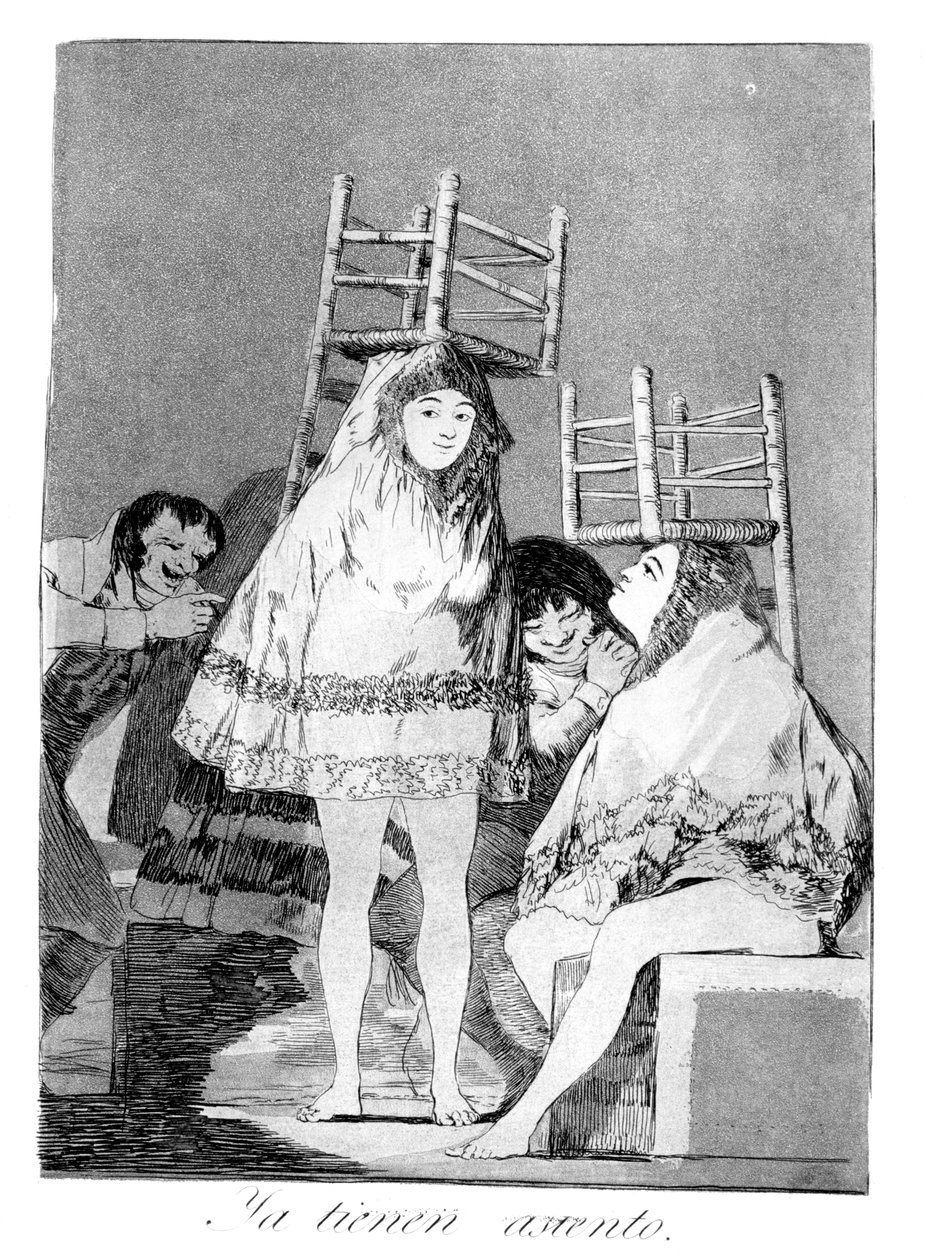 Mają już miejsce, 1799 autorstwa Francisco de Goya