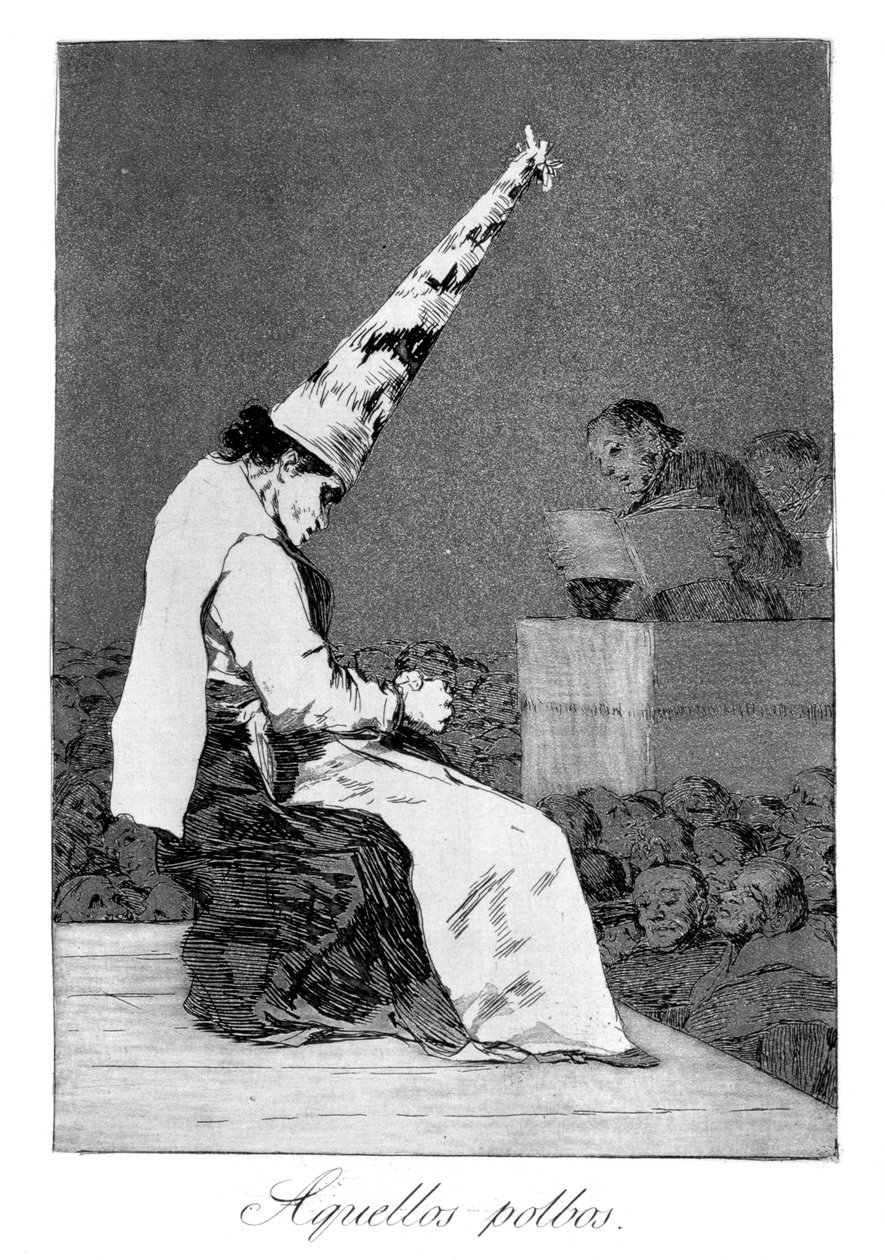 Te drobinki kurzu, Perrico kaleka, 1799 autorstwa Francisco de Goya