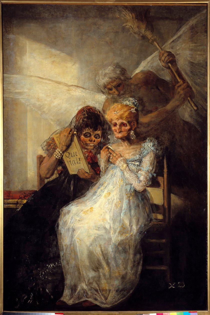 Czas lub stare malarstwo Francisco de Goya (1746-1828) 1808 Nd. 1,81x1,25 m Lille, muzeum sztuk pięknych - Czas czy stare kobiety. Obraz Francisco de Goya (1746-1828) autorstwa Francisco de Goya